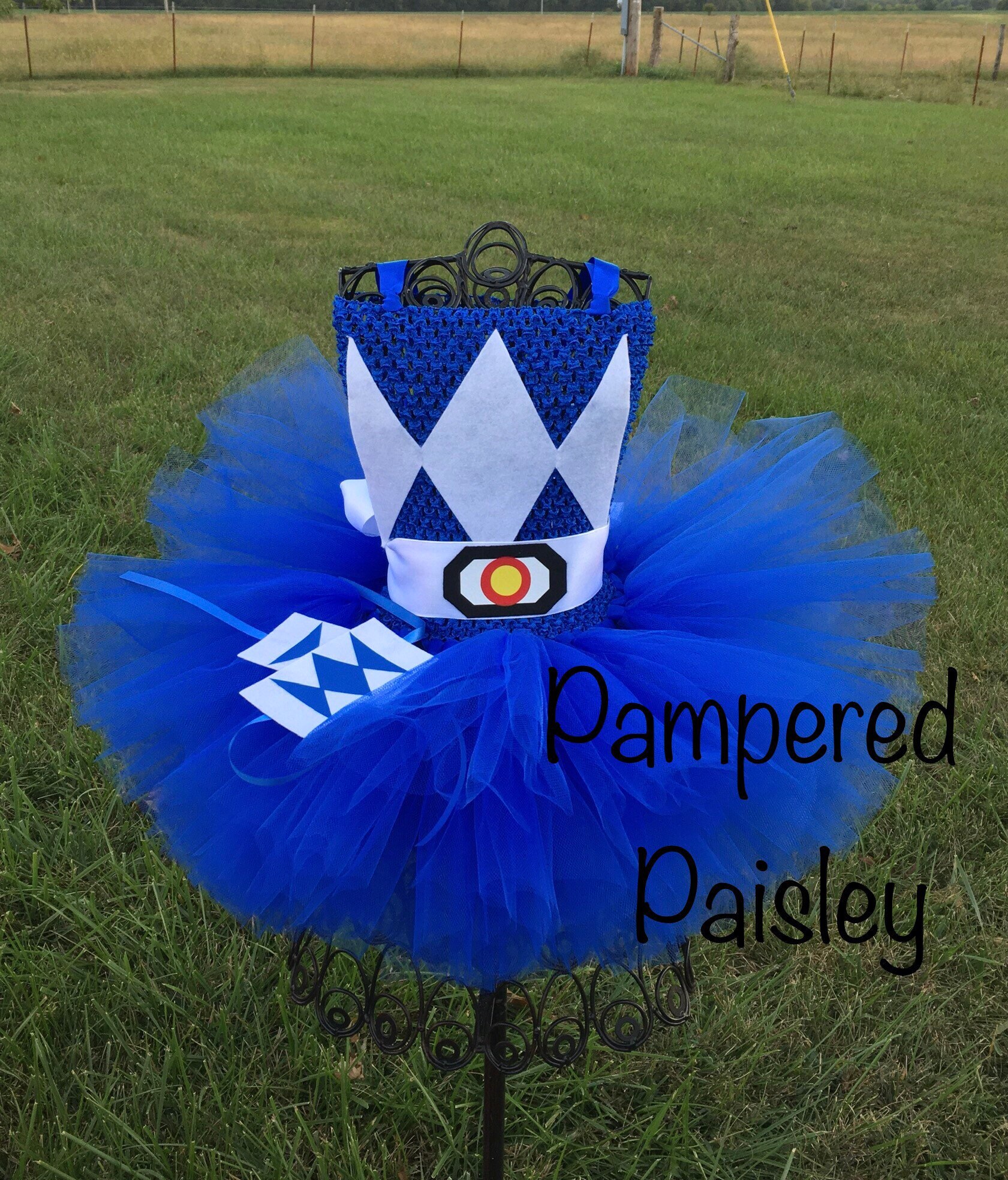 Power Ranger Inspired Tutu Dress – Custom Color Crochet Bodice, Fluffy ...