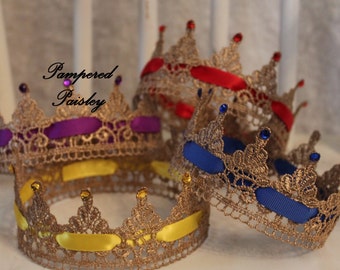 Bunte kleine Prinz, Baby, Krone, blaue Krone, gelbe Krone, rote Krone, Lila Krone König Geburtstagskrone, Krone, Foto-Prop-Krone