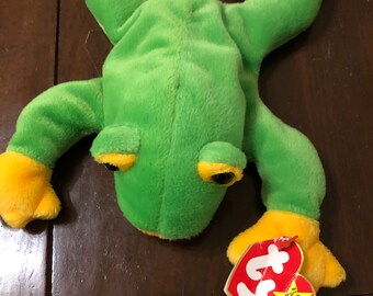 Smoochy 1997 Ty Beanie Babie Green and Yellow 8in Frog 3up Boys Girls 4039 for sale online Smoochy 1997 Ty Beanie Babie Green and Yellow 8in Frog 3up Boys Girls 4039 for sale online