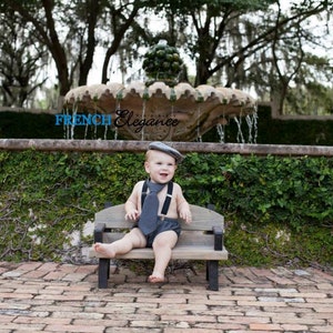 Wooden Park Bench Photography Prop image 1