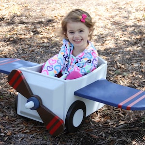 Small Wooden Airplane Photography Prop