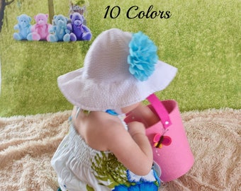 Baby Girl Sun Hat, UPF +25 Sun Hat, Girls Sun Hat, Toddler Sun Hat, Sunhat, Newborn Sun Hat, Sun Hats for Baby Girls, Hats Baby