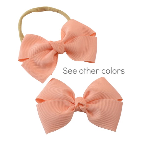 baby girl hair accessories dark pink azalea bow clips