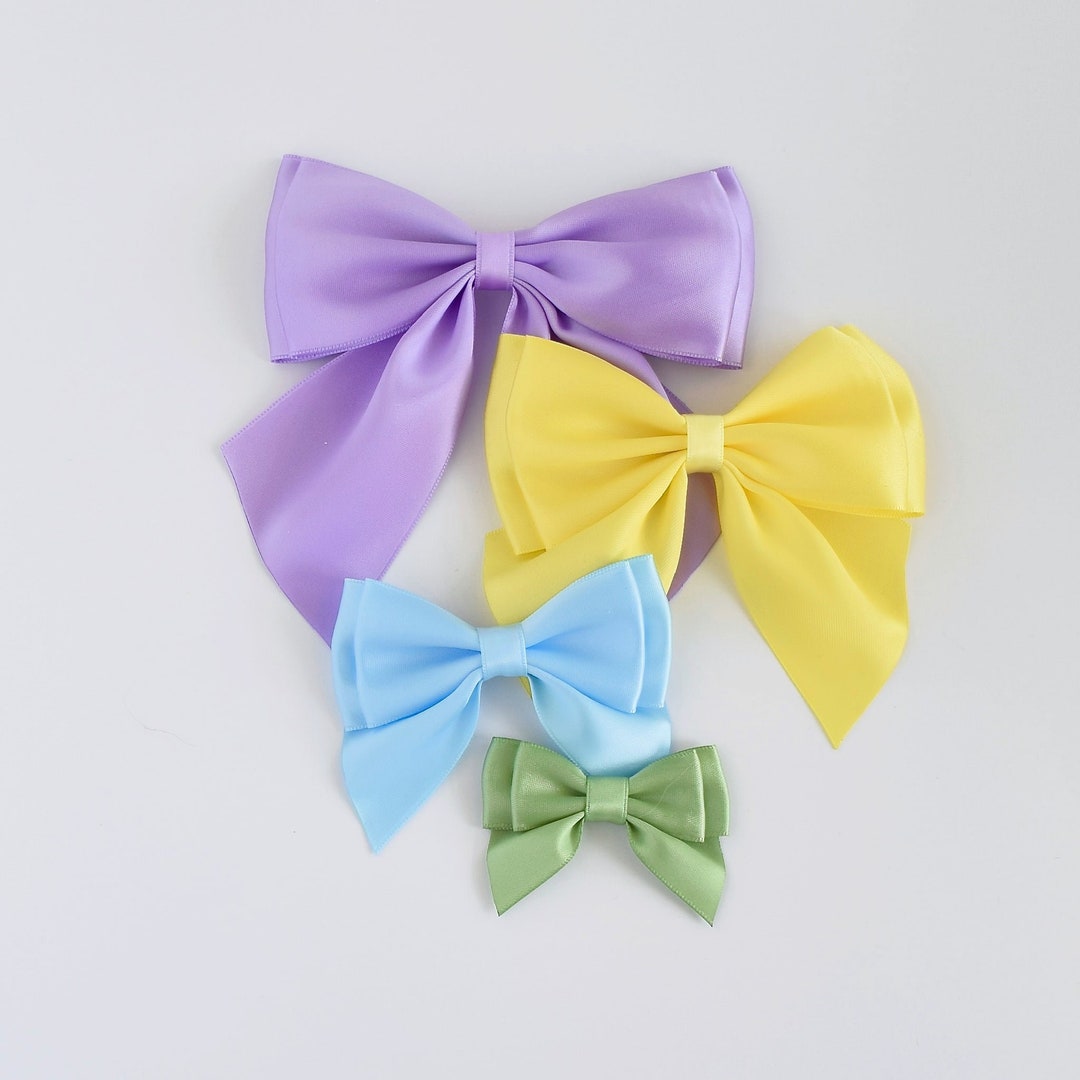 Dog Satin Sailor Hair Bows 5 Sizes Dog Bow Girldog Hair Etsy