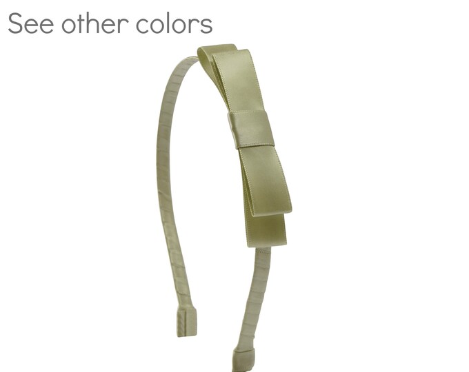 Mia® Leather Bow Headband Fashionable Hair Accessory Black Etsy