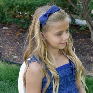 Single Tail Satin Bow Headband