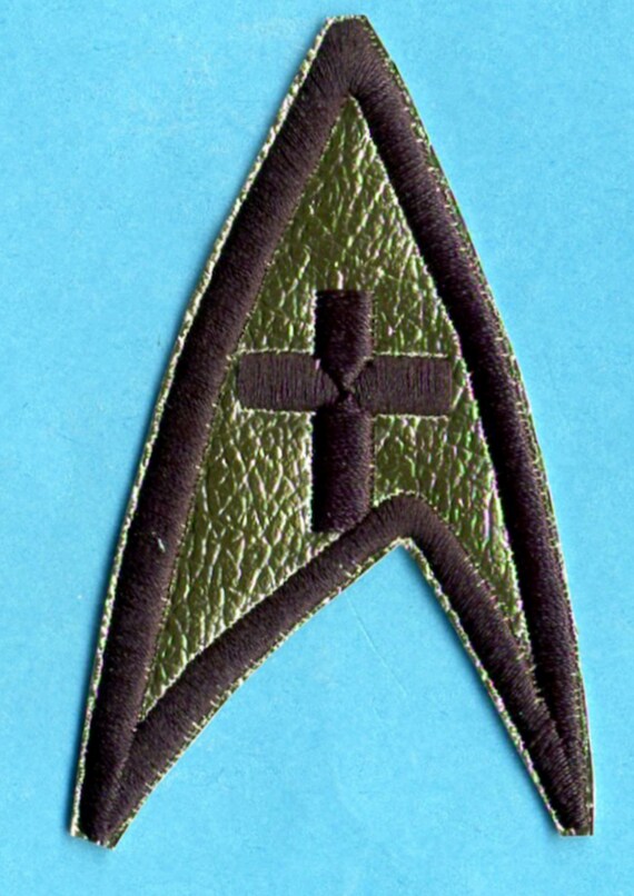 Star Trek la nueva generación de tripulación Comm insignia de Hierro en parche bordado