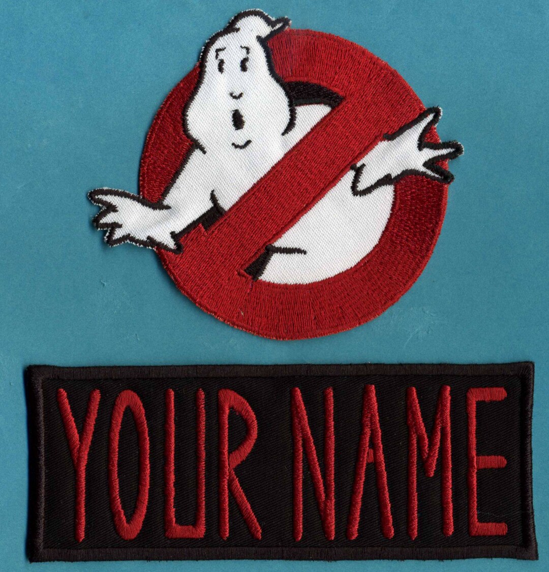 Adult Sized Custom Ghostbuster Name Tag & No Ghost Patch Set Etsy
