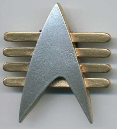 Star Trek la nueva generación de tripulación Comm insignia de Hierro en parche bordado