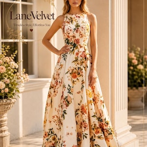 cream floral dress wedding guest Step out in style Color:Black & Leopard middle aged wedding guest dresses 2020 Luxury Cotton Dress Can you make dressing