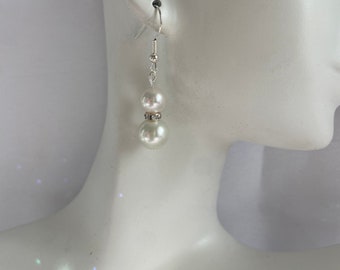 Pearl Drop Earrings, Pearl Dangle Earrings, Bridal Earrings