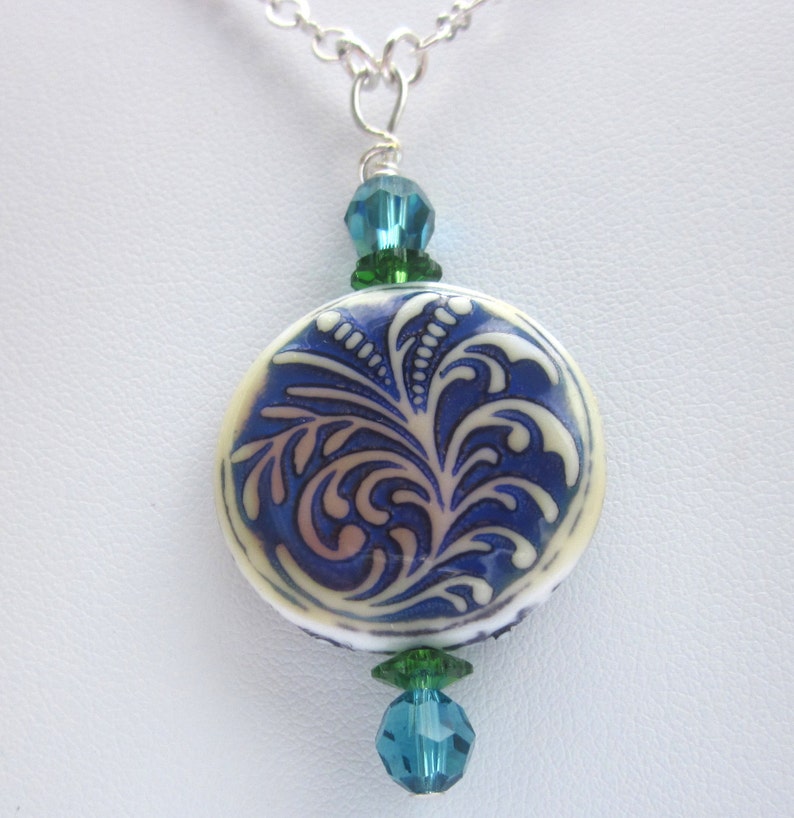 Mood Necklace Color Changing Necklace Swarovski Crystals Etsy