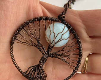 Tree of Life Car Ornament, Copper Tree of Life Sun Catcher, Tree of Life Gift