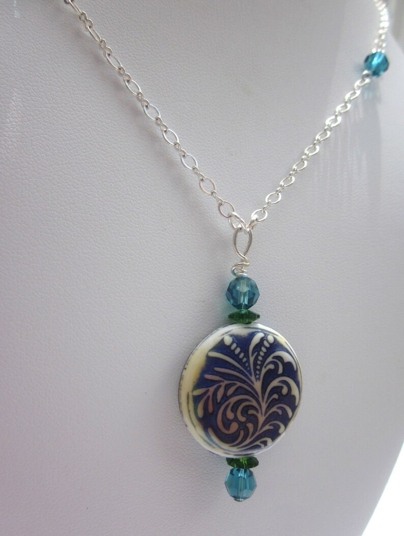 Mood Necklace Color Changing Necklace Swarovski Crystals Etsy