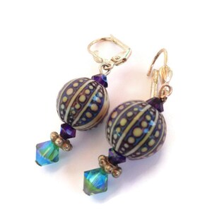 Mood Earrings, Color Changing Beads, Retro Jewelry, Funky Earrings, Mood Jewelry, Fun Earrings