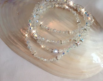 Crystal AB Anklet, Crystal Body Jewelry, Sparkle Anklet