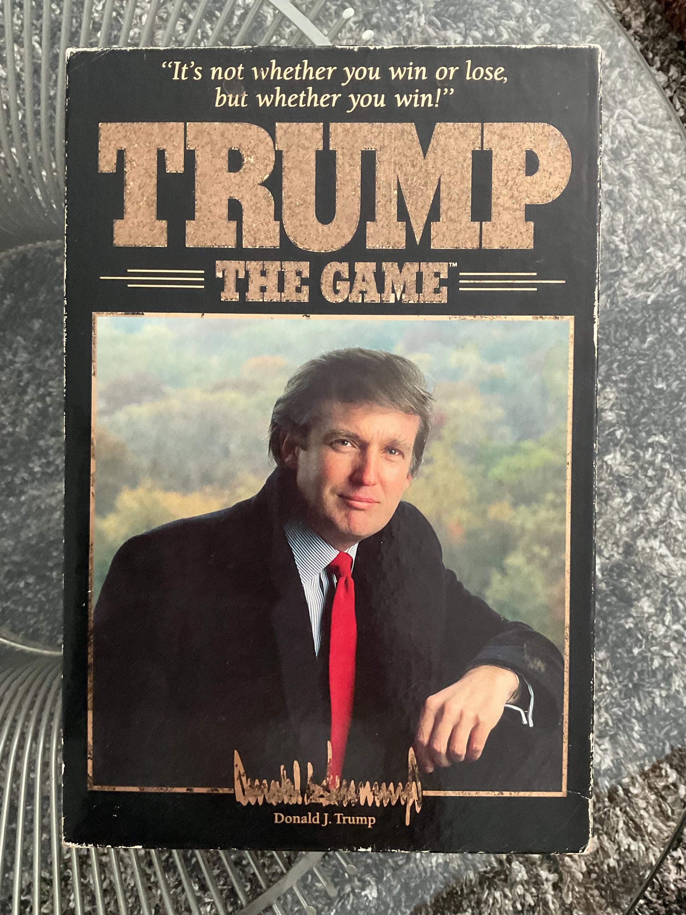 TRUMP “The Game” Finance Board Game by Milton Bradley 1989