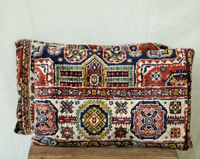 Oriental Rug Pillows 12 X 18 SET OF TWO Decorative Kilim Etsy