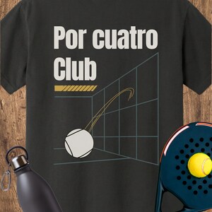 Por Cuatro Club Padel Shirt, Architectural Court Print