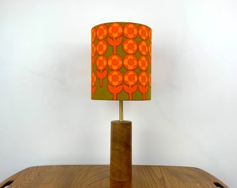 Retro table lamp | Etsy Fantastic Mid Century Cube Lamp Orange