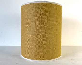 New Retro 70s hessian raffia drum lampshade