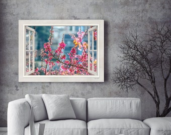 Cherry Blossom 3D Wall Art - Handcrafted Sakura Decor for Home or Office