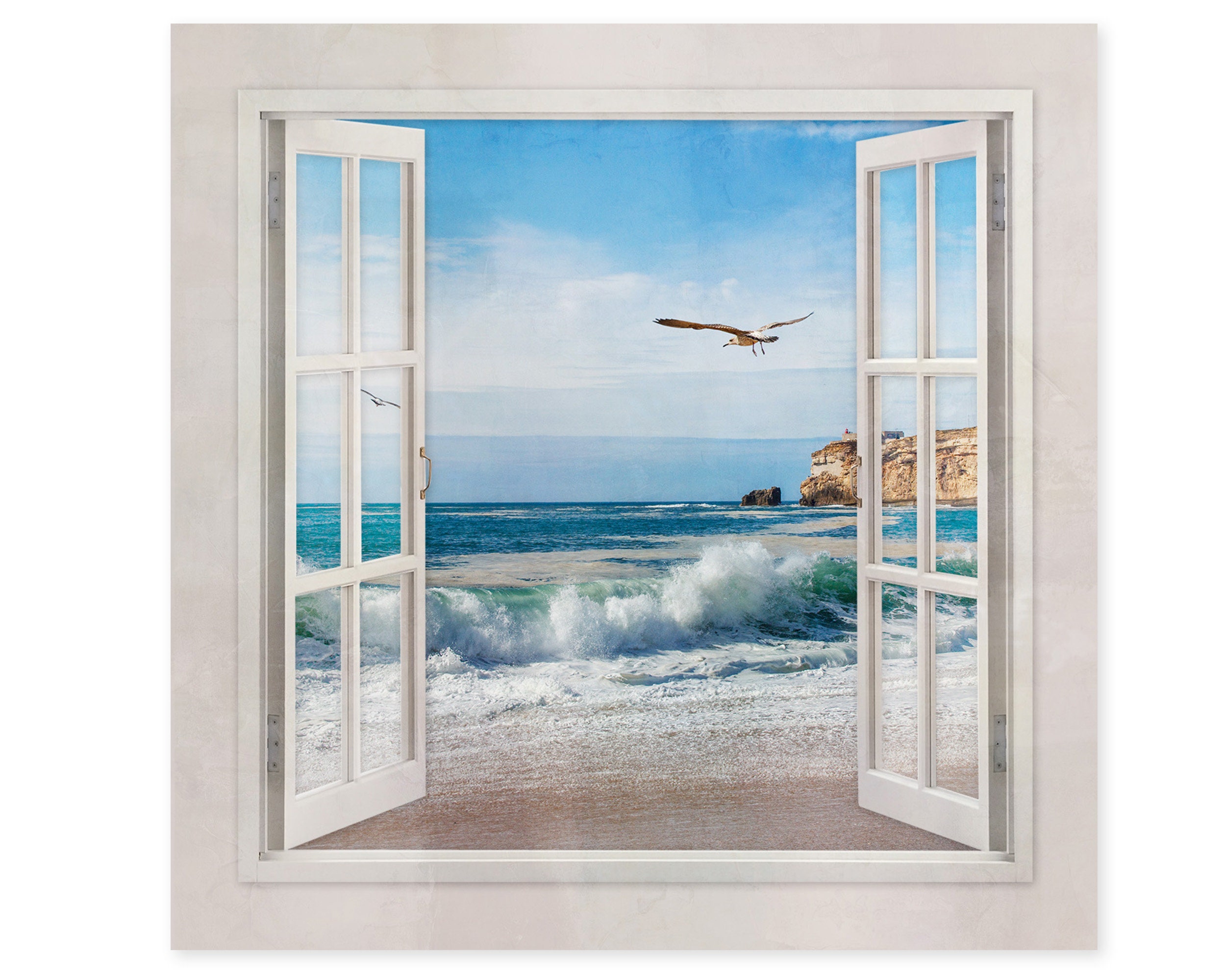 Beach Scene Canvas Art Seascape Print Beach Canvas Art Etsy