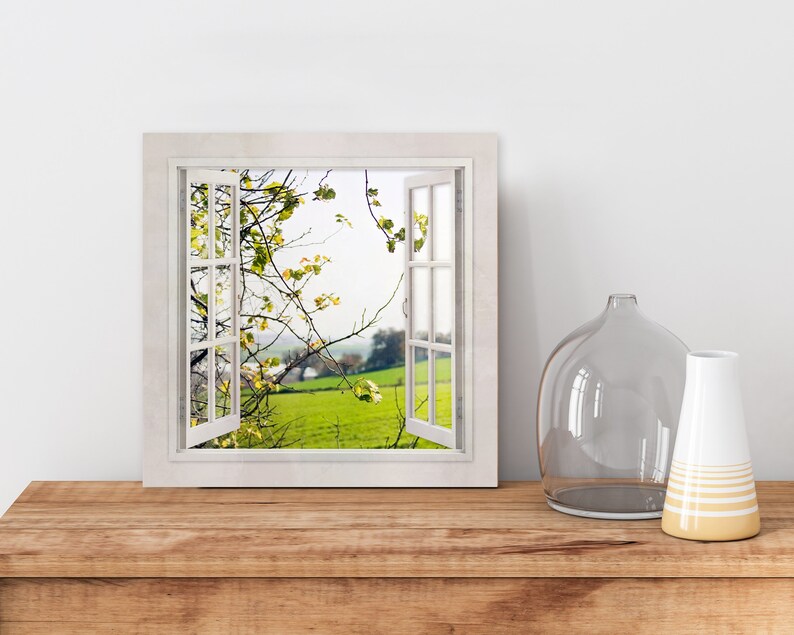 Window View Wall Art Hanging Housewarming Gift Window Print Etsy