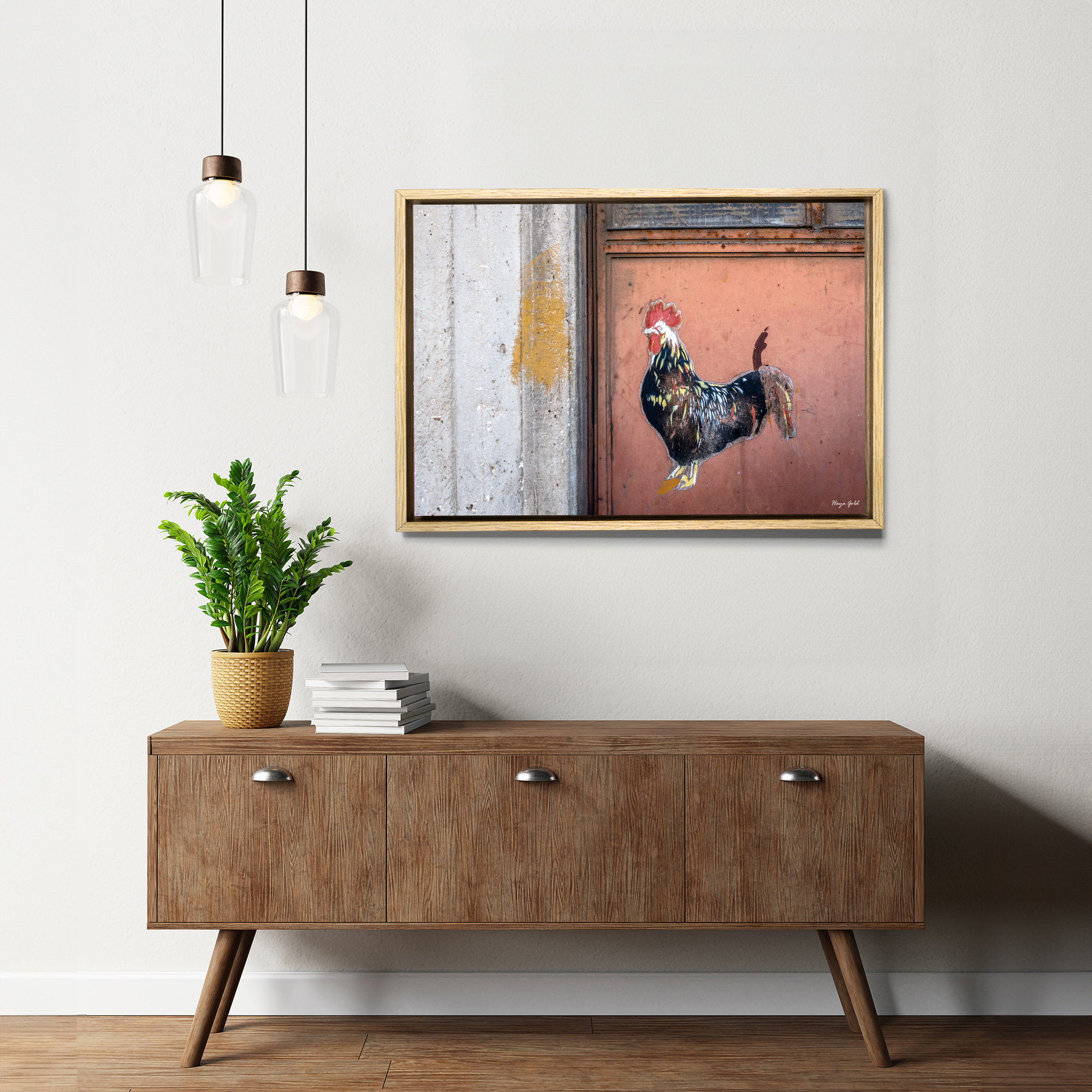 Rooster Street Art Photography: Kitchen Canvas Print, Framed Wall Decor -  Etsy, image size:2000x2000