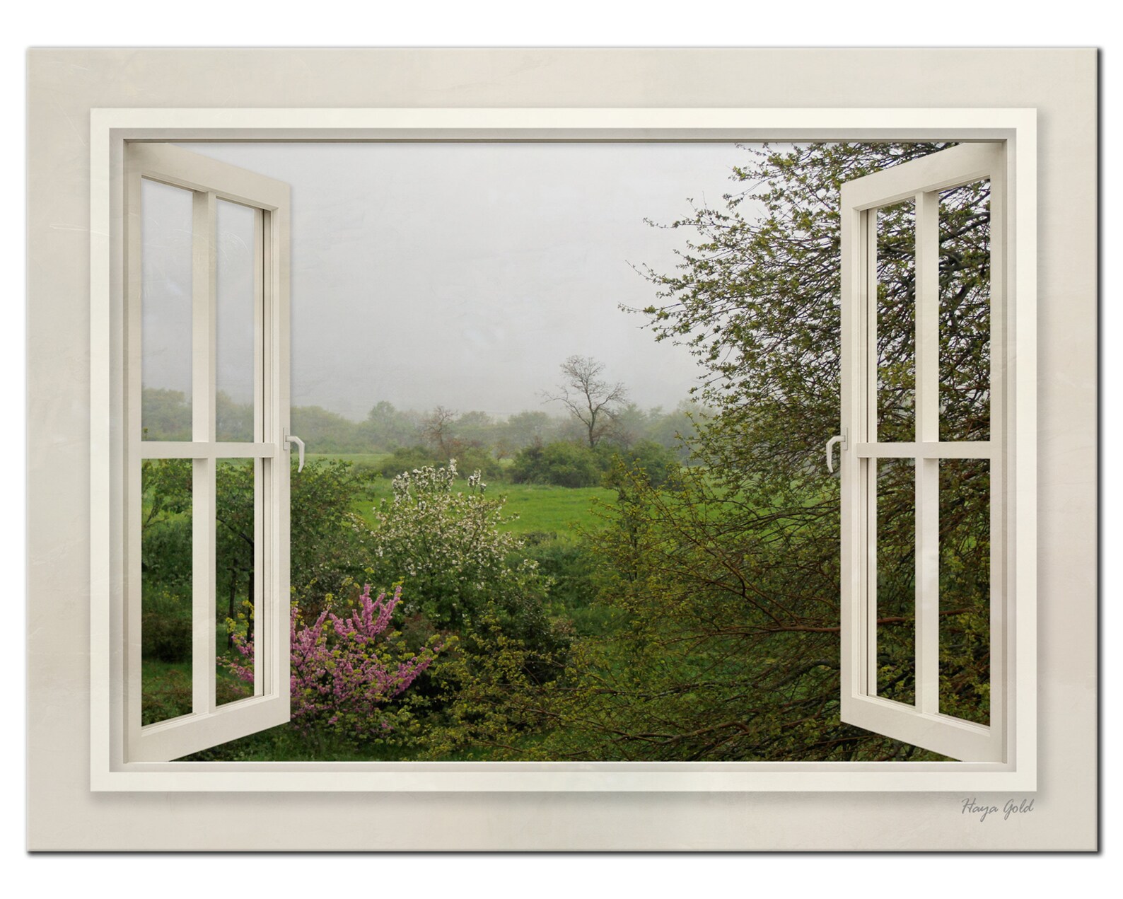 Open Window Wall Art Printed on Canvas Window Wall Art Etsy