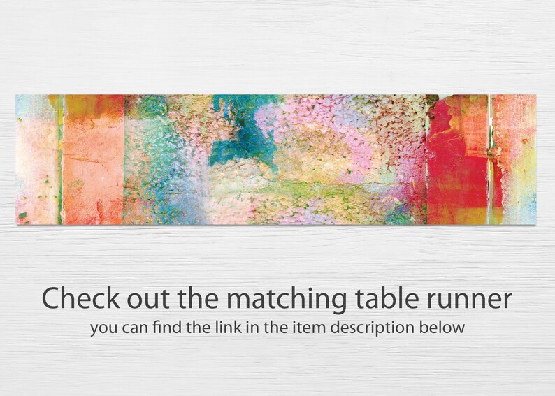 BEST SELLER Rainbow Placemats, Colorful Vinyl Table & Kitchen Décor image 10