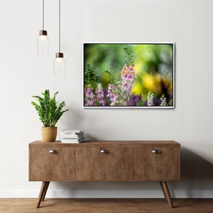 Vibrant Floral Art Print | Framed Flowers for Walls | Large Ready-to-Hang Wall Décor | Perfect Wedding Gift