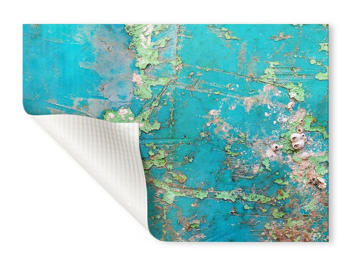 Unique Teal Placemats Sets of 412 Washable Vinyl Placemats Etsy