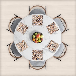 Seashell Placemats Set: Beach Coastal Vinyl Table Decor with Coasters