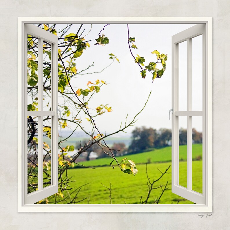 Window View Wall Art Hanging Housewarming Gift Window Print Etsy