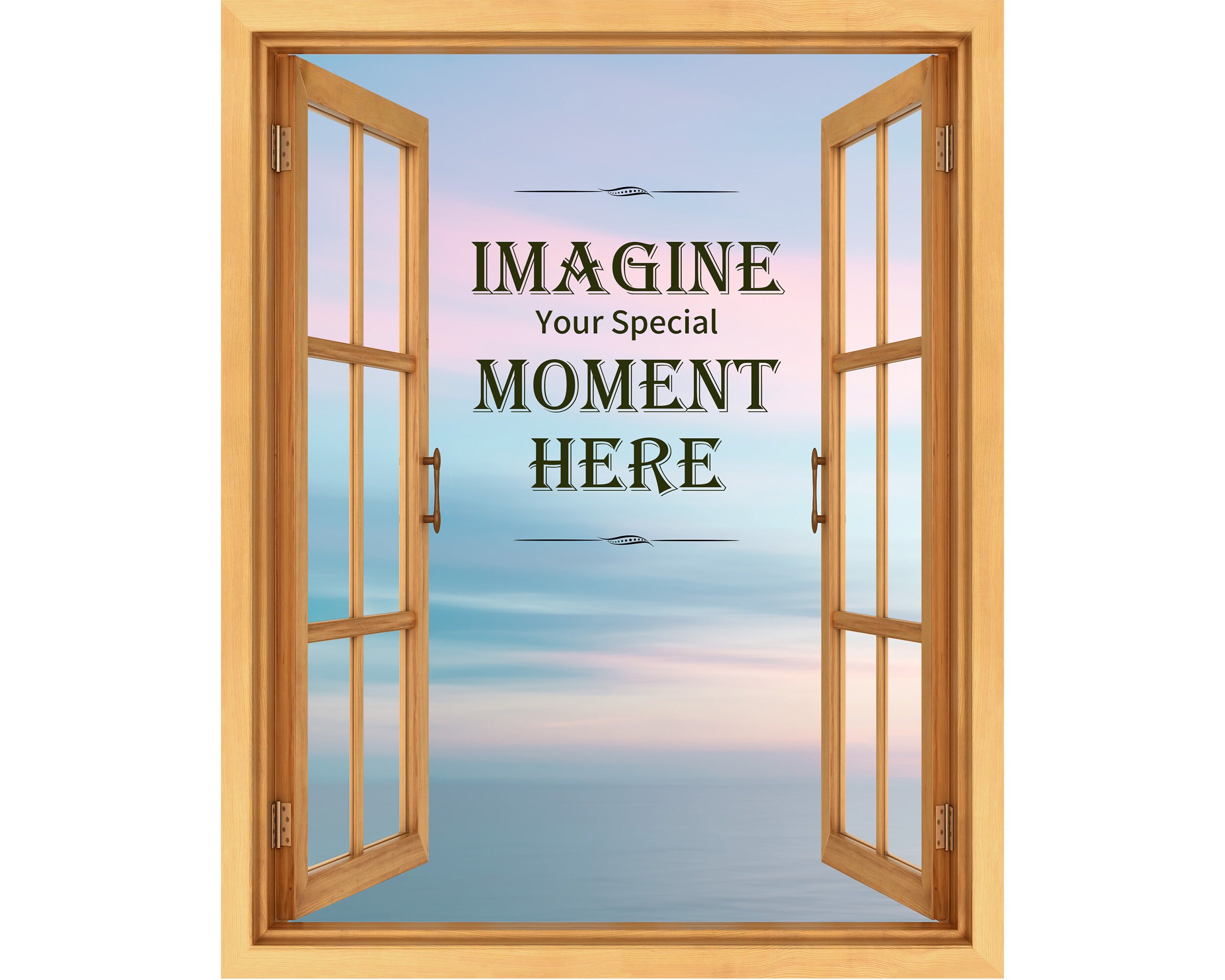 Your Photo as a Window Scene - Customizable Canvas Artwork - Modern ...