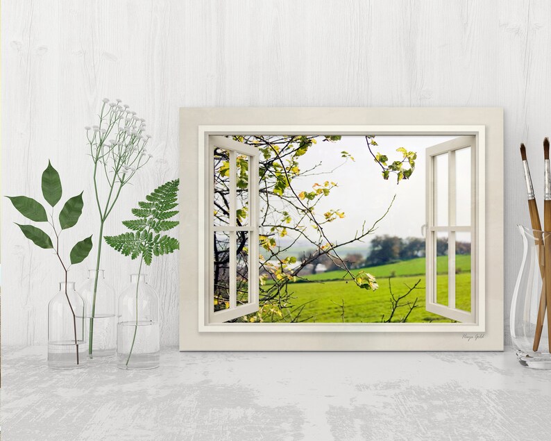 Window View Wall Art Hanging Housewarming Gift Window Print Etsy