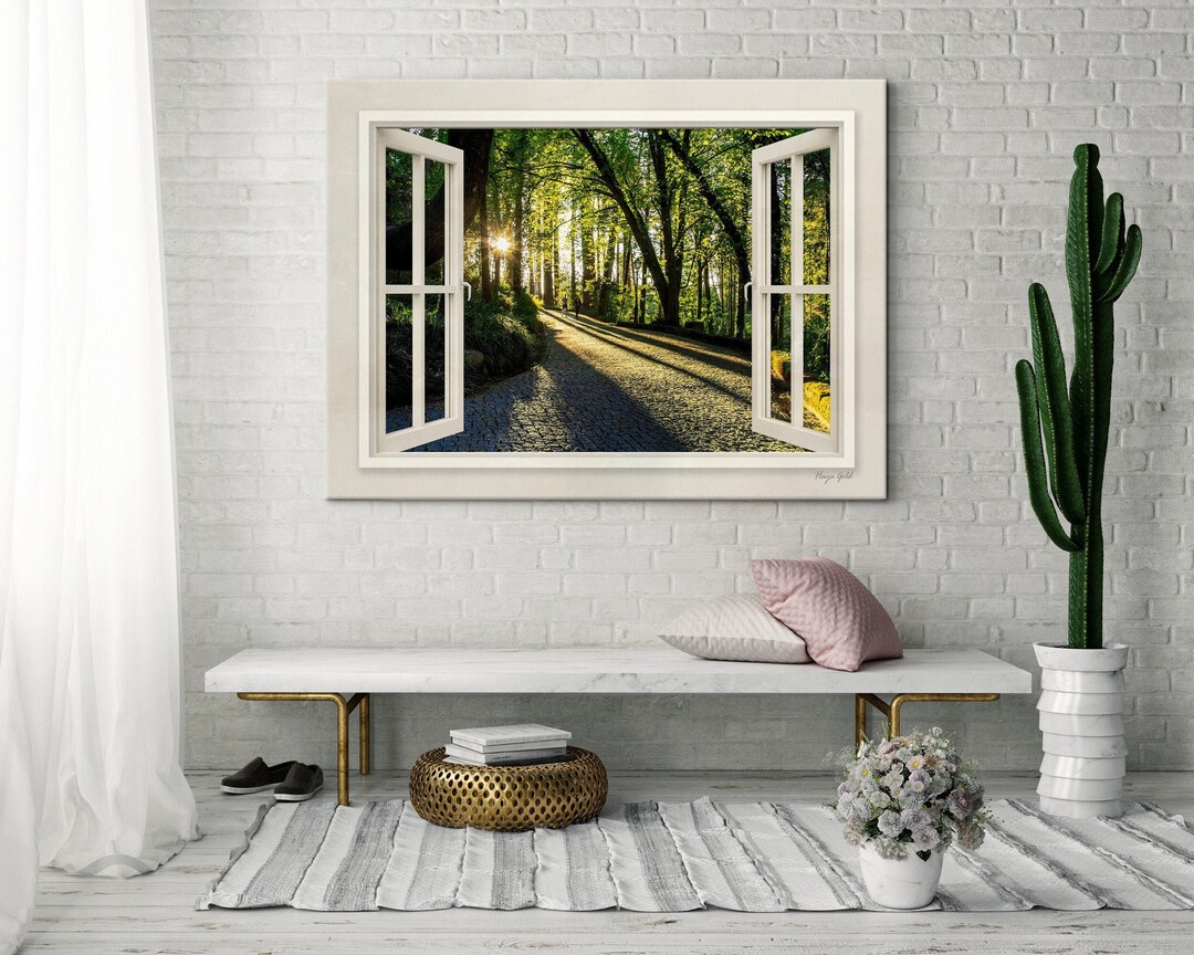 Window View Wall Art Window Canvas Prints Window View Etsy