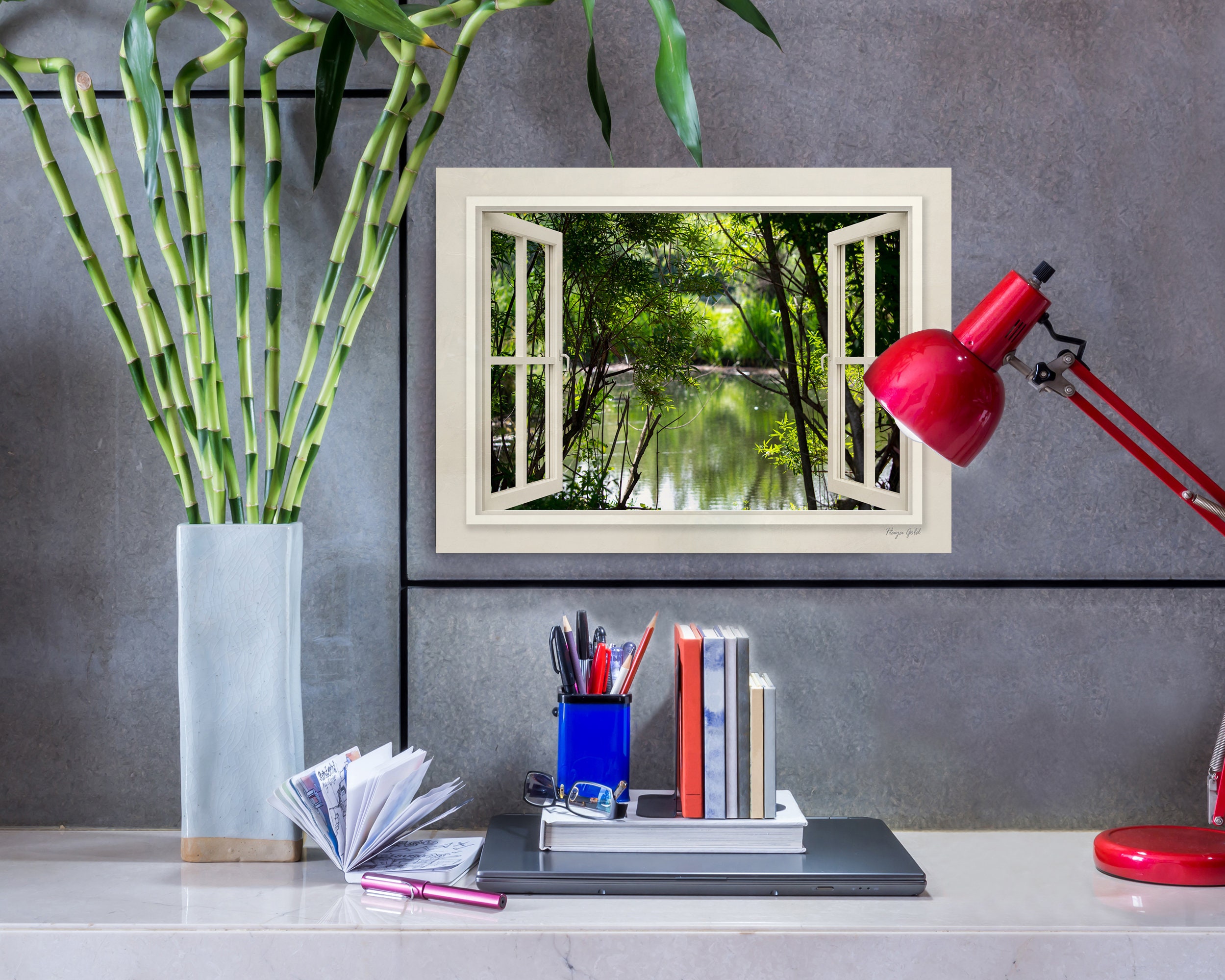 Canvas Window View Art Nature Canvas Wall Art 3d Window Etsy UK