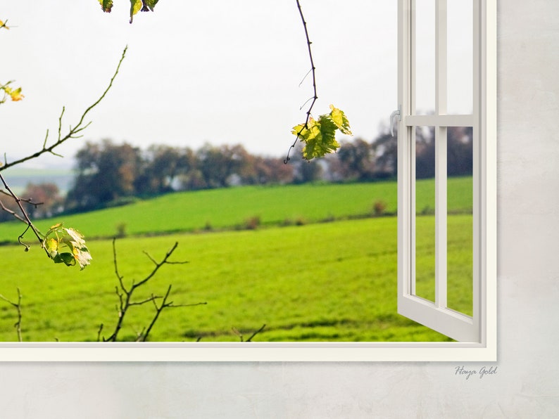 Window View Wall Art Hanging Housewarming Gift Window Print Etsy