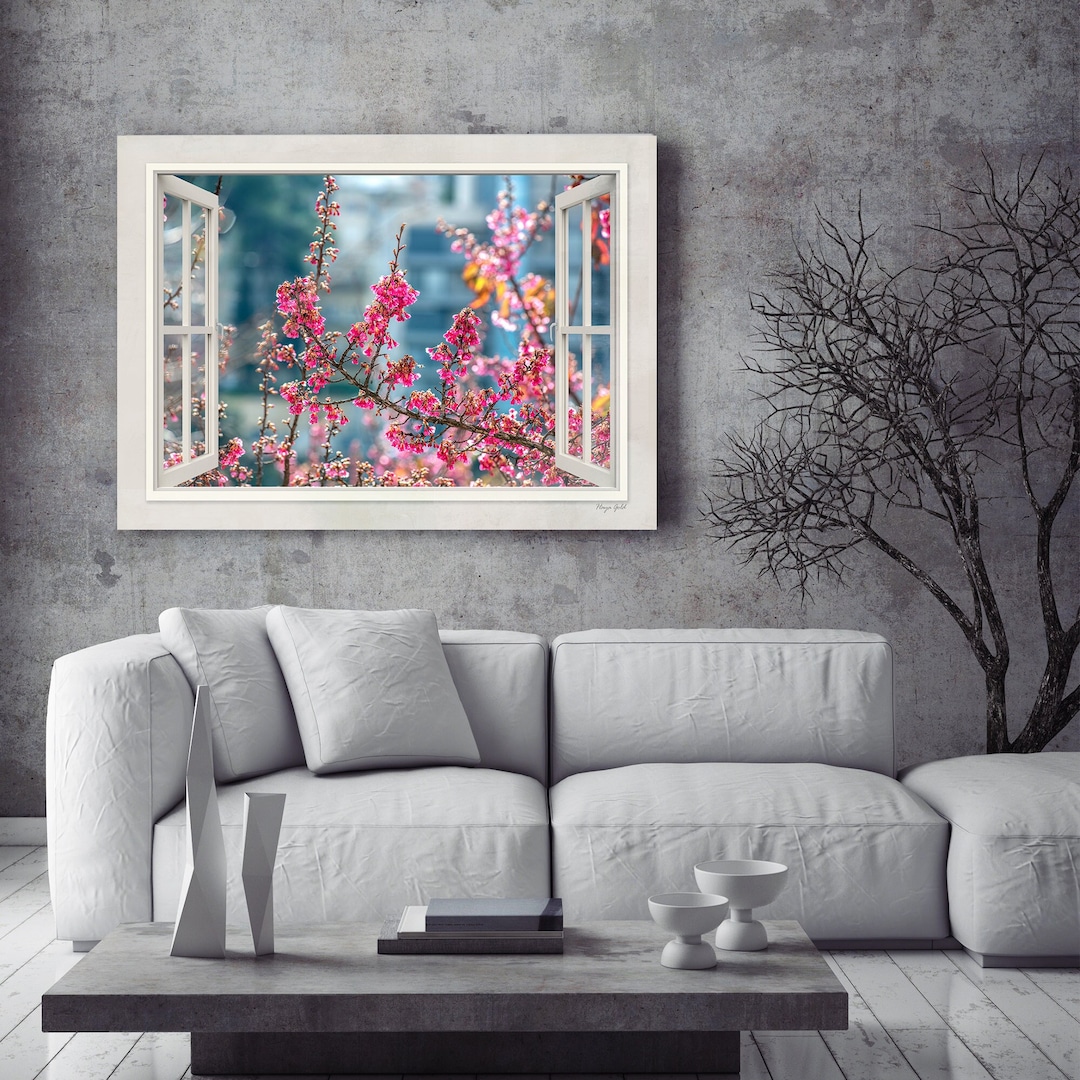 Cherry Blossom 3D Wall Art - Handcrafted Sakura Decor for Home or ...
