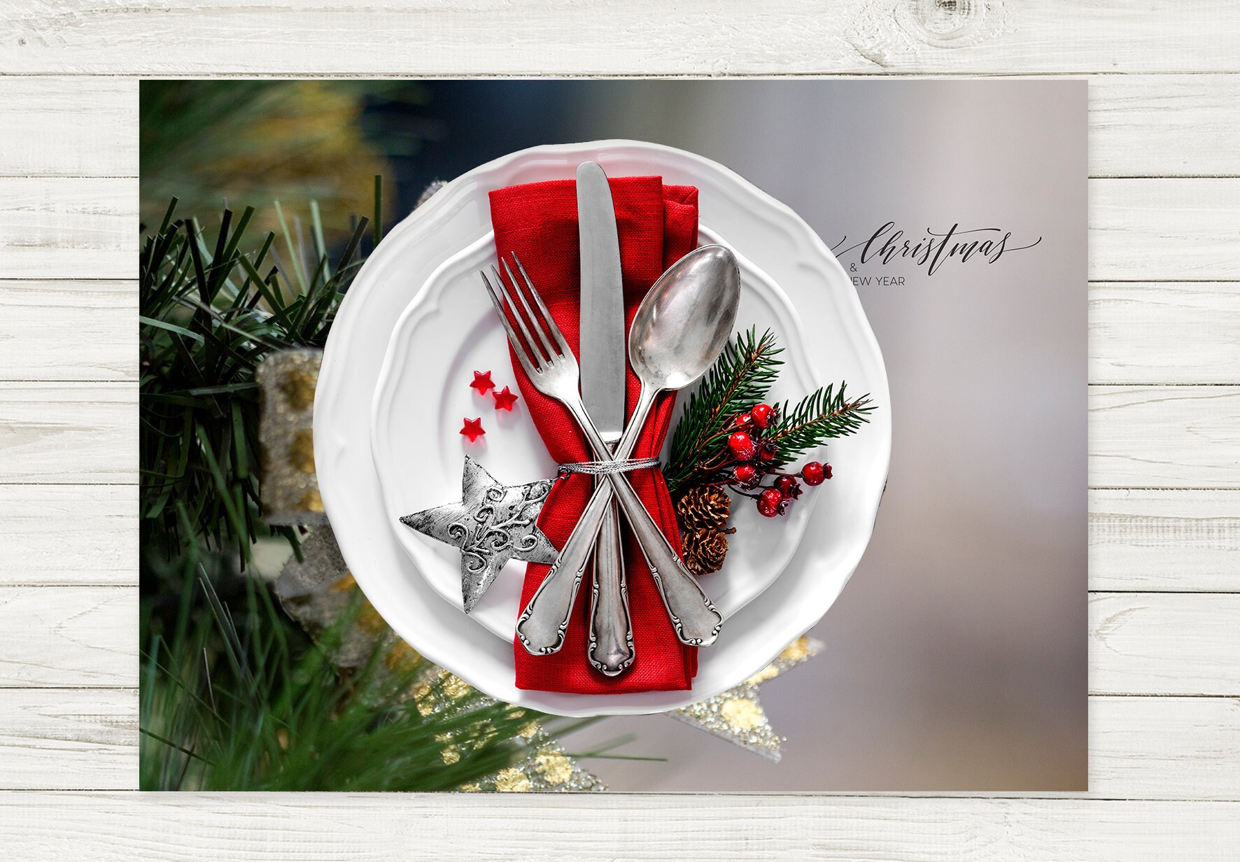 Chritmas Vinyl Placemats Christmas Tree Placemats Placemats Etsy