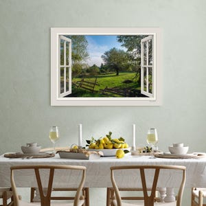 Countryside Window View Wall Art - Bansko Bulgaria Nature Scene