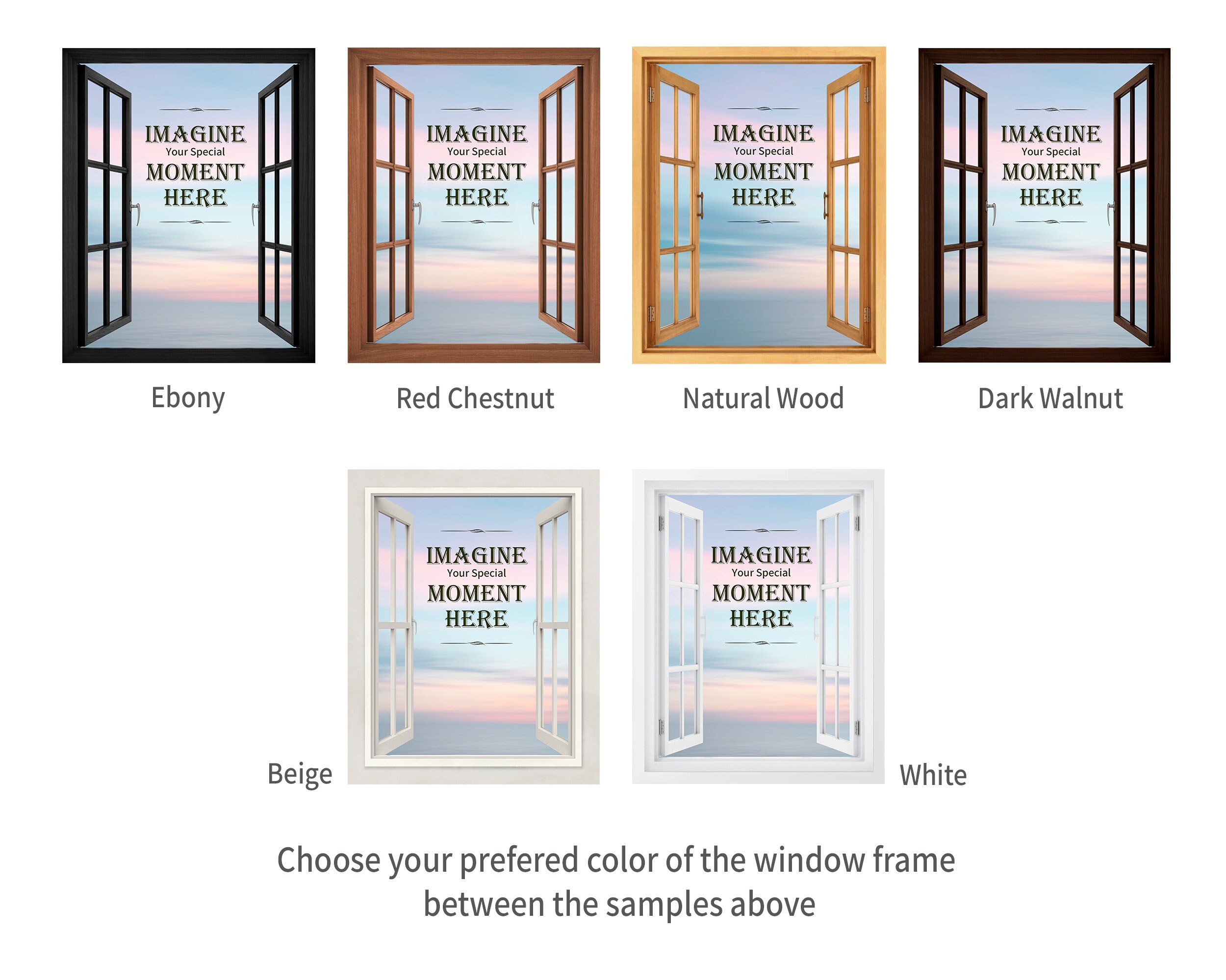 Your Photo as a Window Scene - Customizable Canvas Artwork - Modern ...