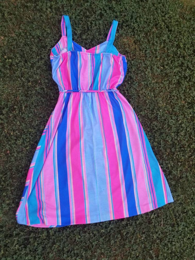 Gorgeous Vintage 1980s Chevron Sundress by Tabby