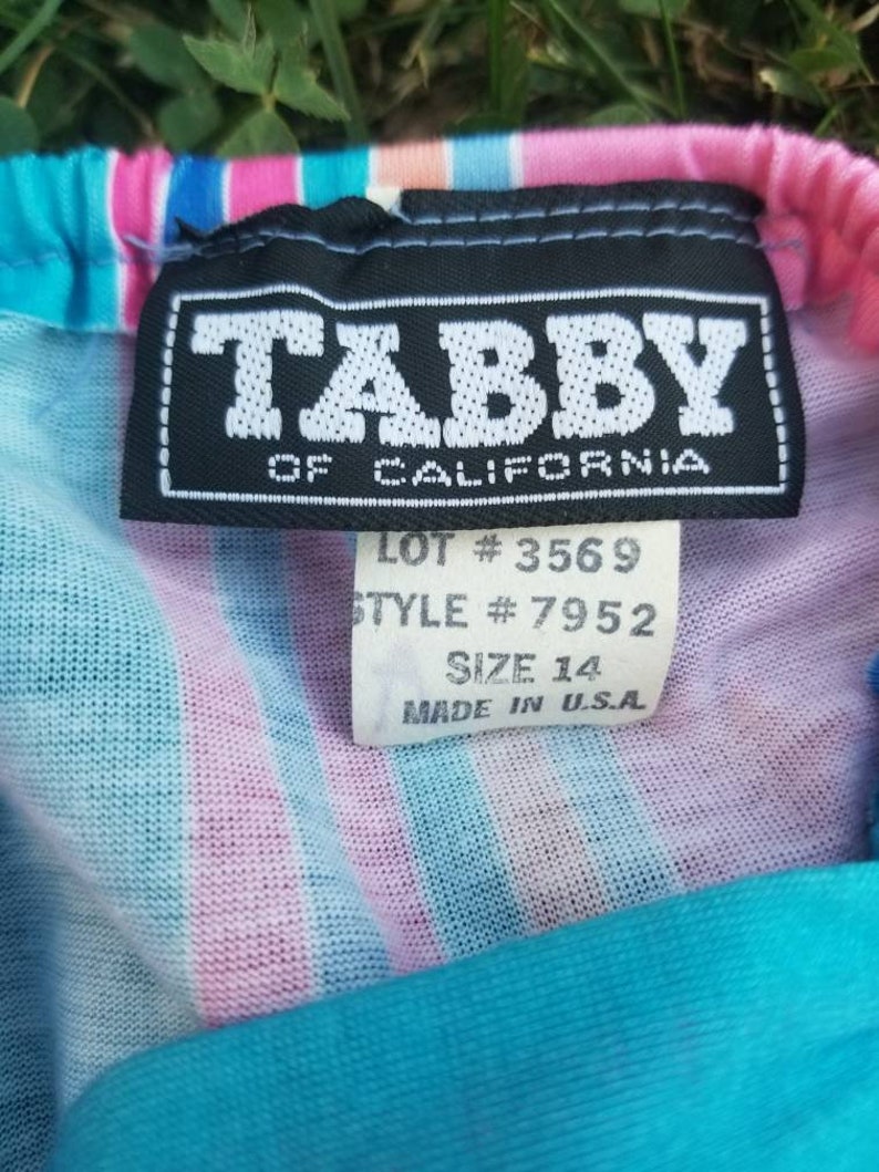 Gorgeous Vintage 1980s Chevron Sundress by Tabby