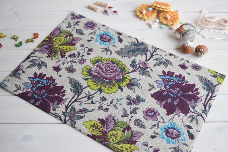 Placemats Linen Placemats Natural Narrow Carpet Linen Etsy