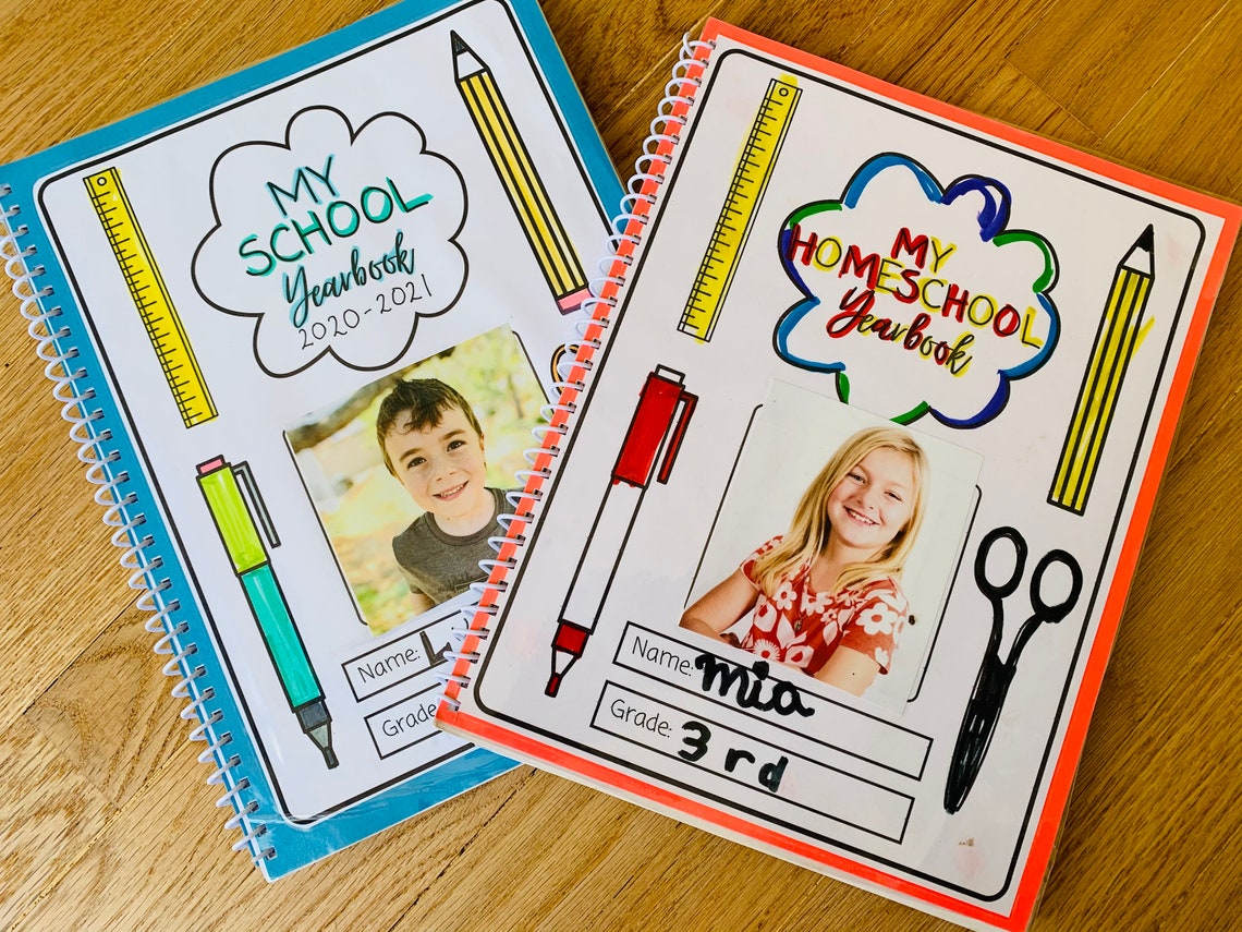 Homeschool Memory Book / Yearbook K3rd Grade DIGITAL PDF Etsy