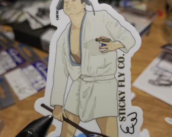 Cousin Eddie Fly Fishing Sticker