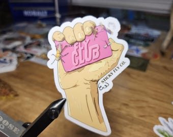 Fly Club Fly Fishing Sticker